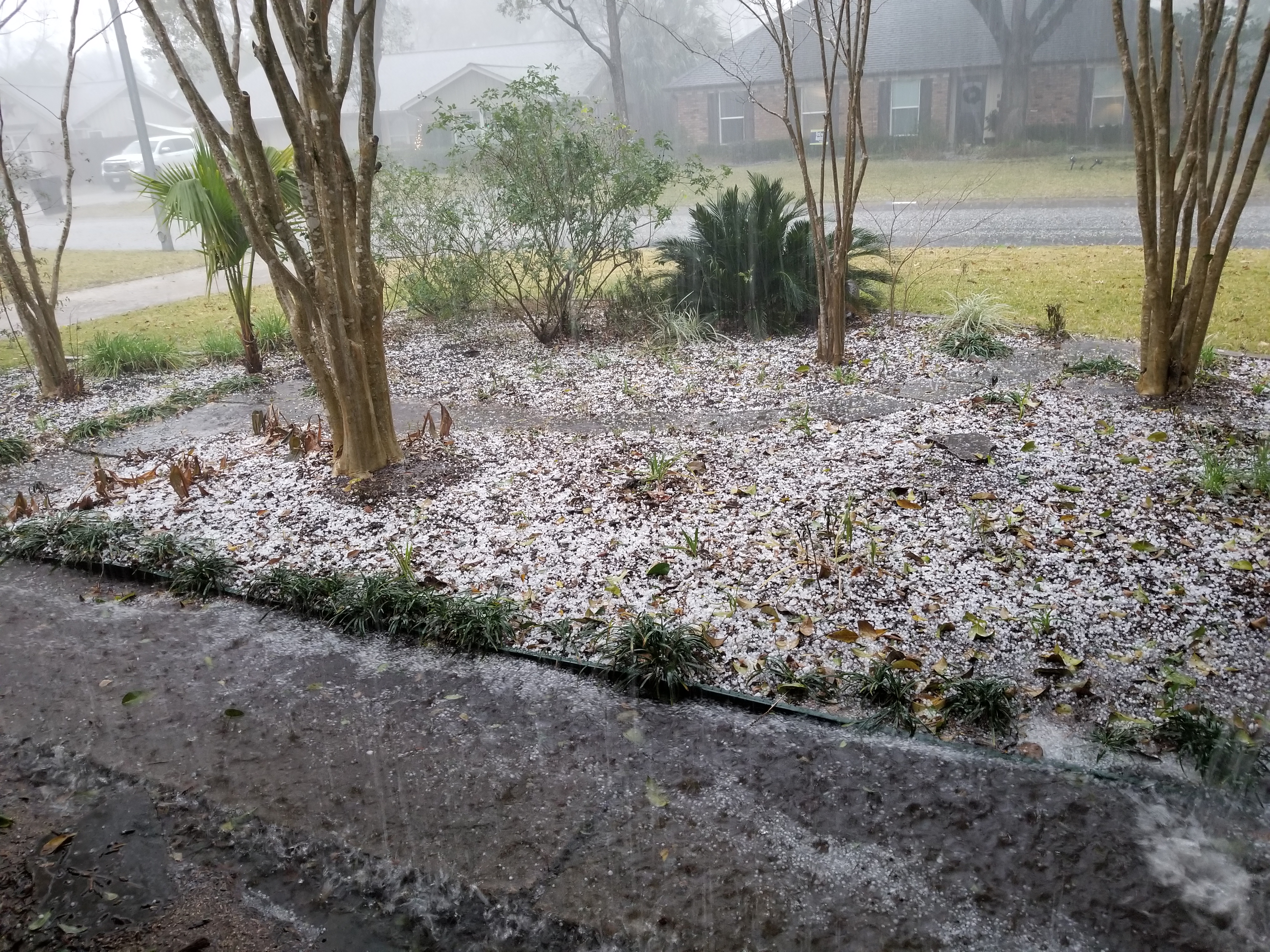 Viewer photos Hail in Houston area during Thursday's storms